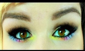 FULL FACE TUTORIAL Neutral Glitter and Rainbow Eyes I HD