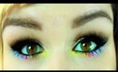 FULL FACE TUTORIAL Neutral Glitter and Rainbow Eyes I HD