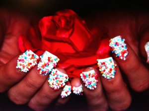 Candy nails rose