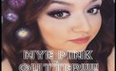 NYE Pink Glitter Makeup| JulieMacias