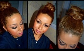 Chignon plaqué et torsadé facile, rapide et classe / Coiffure idéal sur cheveux longs et bouclés