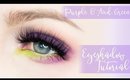Bright Purple and Acid Green Eyeshadow Makeup Tutorial // Rebecca Shores MUAMake