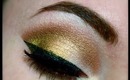 Fall Eye Makeup: Golden Leaf