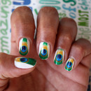 Peacock Feathers Nail Art Decals 