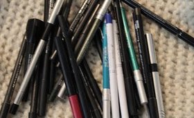 Makeup Collection and Declutter 2018- Eye Pencils, liquid liner / The Painted Lip