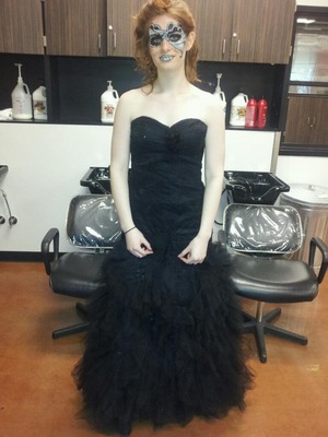 my finished look for the competition