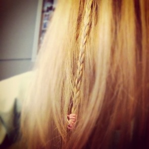 A cute little braid in my hair. 