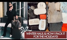 WINTER FASHION HAUL & HOW I PACK FOR THE HOLIDAYS! | Lauren Elizabeth