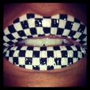Black Checkered Lips