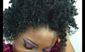 Natural Hair Style with Hicks Edges