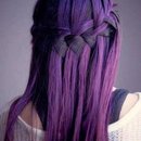 Waterfall Braid+Purple Hair= 😍