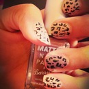 leopard style nails