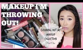 THROWING OUT MY MAKEUP! - Cleaning Out My Makeup Collection Part 1 - hollyannaeree