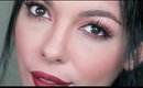 Holiday Makeup Tutorial: Glitter & Red Lips | SCCASTANEDA