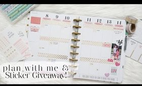 Valentine's Day Theme! | Sticker GIVEAWAY | Plan With Me Sunday | Charmaine Dulak