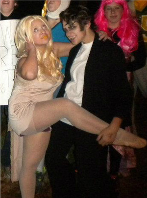 My friend and I dressed up as Lady Gaga and Jo Calderone from her You & I video. Best Halloween ever! :D