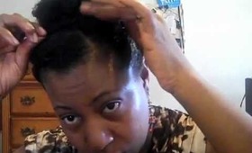 Braided UpDo for Black Women With Kinky Curly Hair