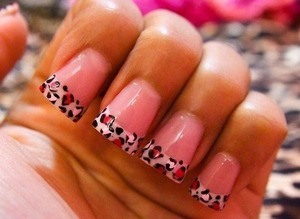 Cheetah french tip
