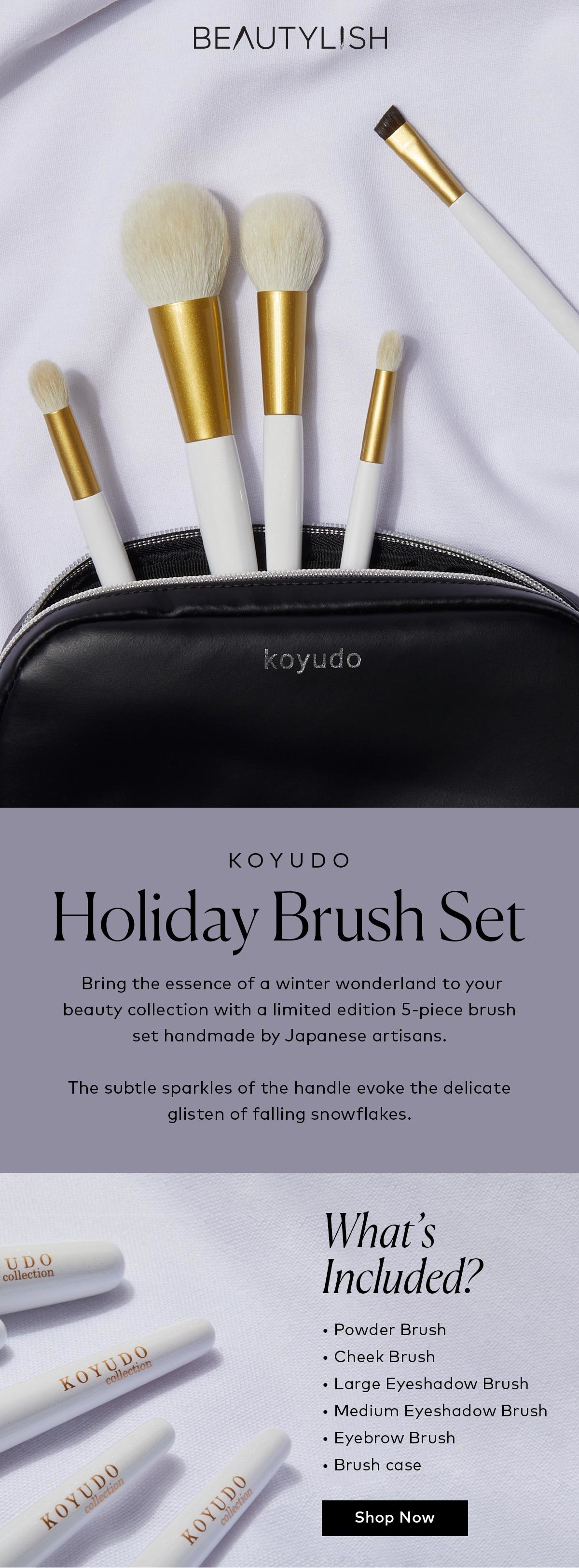 Shop the 2023 KOYUDO Holiday Brush Set on Beautylish.com! 