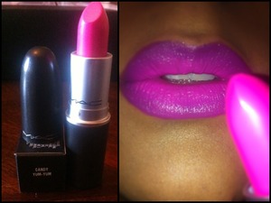 I received my Candy Yum Yum from my Secret Santa and I'm in love!!!!!!! Go cop yours now, its back at MAC for good!!!!! 