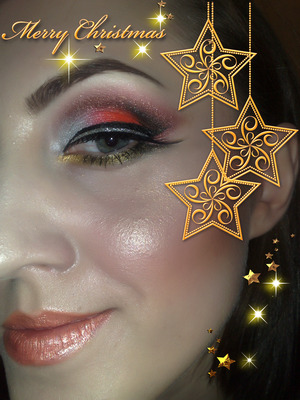 "Christmas Glamour", tutorial on my blog: http://www.staceymakeup.com/2011/12/tutorial-christmas-glamour.html