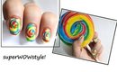 Candy Swirls! ❤ Kids Nail Art ❤ Cute Nail Designs (Nail Polish Designs)