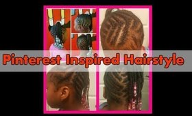 Little Girls Styles 3: BRAIDED SIDE SWEPT PONYTAIL