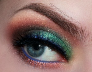 A stunningly colorful look from Pigments and Palettes featuring our BIANCA lash.