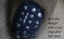 Sexy Silver Polka Dots nail designs for short nails- stylish nail design and easy nail art tutorial