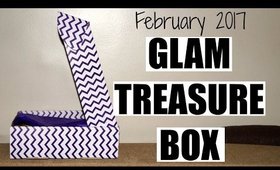 GLAM TREASURE BOX FEBRUARY 2017 | Unboxing and Review | Valentines Special Edition | Stacey Castanha