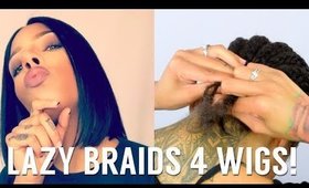 How To Braid Down Hair Under Wig | Flat & Versatile Wigs