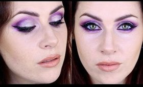 Sparkling Purple Eyes Makeup Tutorial.