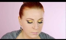 Golden goddess prom makeup