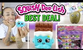 SQUISH DEE LISH SHOPKINS BEST TOY UNBOXING DEALS!