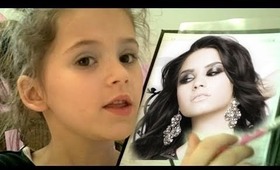 Demi Lovato Makeup Tutorial by Emma, age 7, for kids
