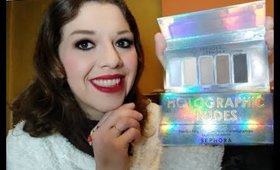 Video Review e Swatch :  SEPHORA PALETTE HOLOGRAPHIC NUDES   |  Liz Matutteame