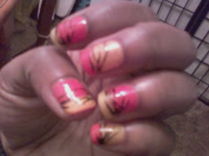 Ride into the sunset with this beautiful "season proof" nail design! www.newcreationsbeauty.blogspot.com