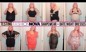 Testing Fashion Nova Curve Shapewear Haul + Date Night Dresses | FEB 2020