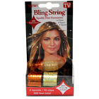 500' Hair Tinsel with Clips - Hologram Gold/Orange