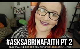 #ASKSABRINAFAITH PT 2: HAIR QUESTIONS, PLUG SIZE + MORE | heysabrinafaith