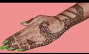 Dancing Peacock Henna/Mehendi Design