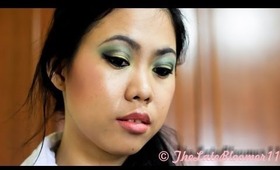 Spring Inspired Green and Yellow Eye Makeup Tutorial - thelatebloomer11