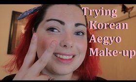 Me trying Korean Aegyo Makeup