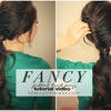 Fancy Ponytail & Half Fishtail Braid Tutorial Video | Cute long Hairstyles