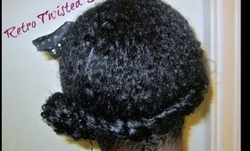 Retro Twisted Side Bun Tutorial