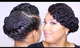 Super DEFINED Twisted Updo || Natural Protective Hairstyle