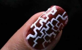 Lost In The Maze! Nail art beginners- EASY nail designs short nails-how to tutorial to do at home