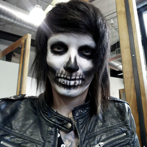 Skull makeup I did on my friend for a photoshoot