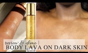 YAAAAS GLOW | FENTY BEAUTY BODY LAVA on Dark Skin