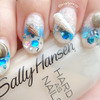 3D REAL Seashells Nail Art  